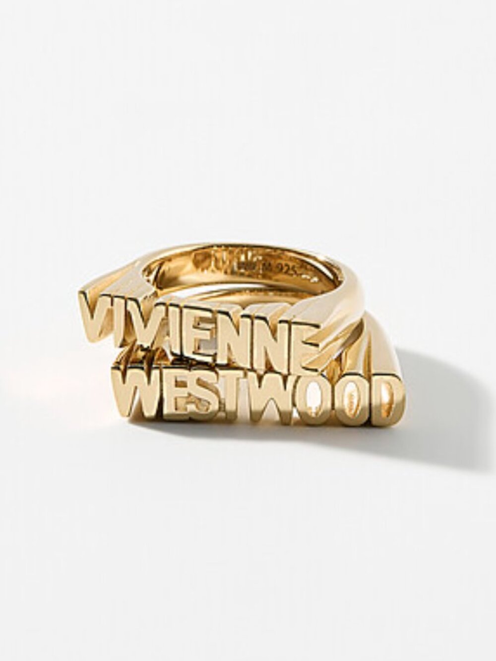 BNWT AW25 VIVIENNE WESTWOOD ESSEX SIGNATURE DOUBLE RING L & XL